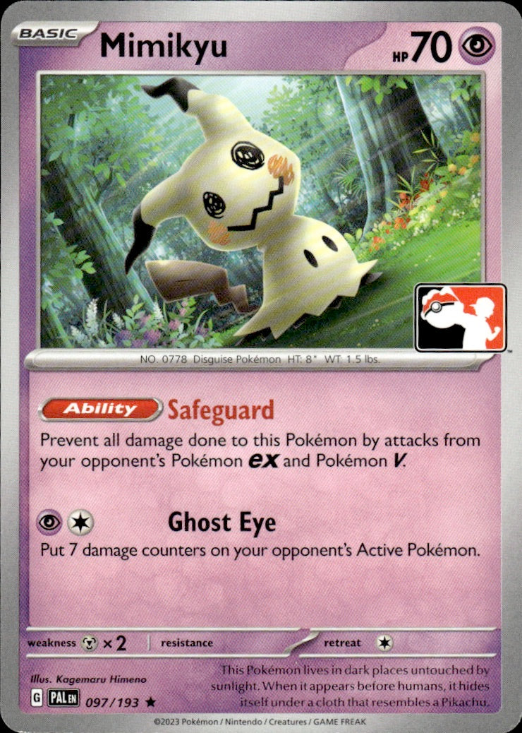 Mimikyu 097/193 Rare Prize Pack Series Cards Pokemon Lightly Played