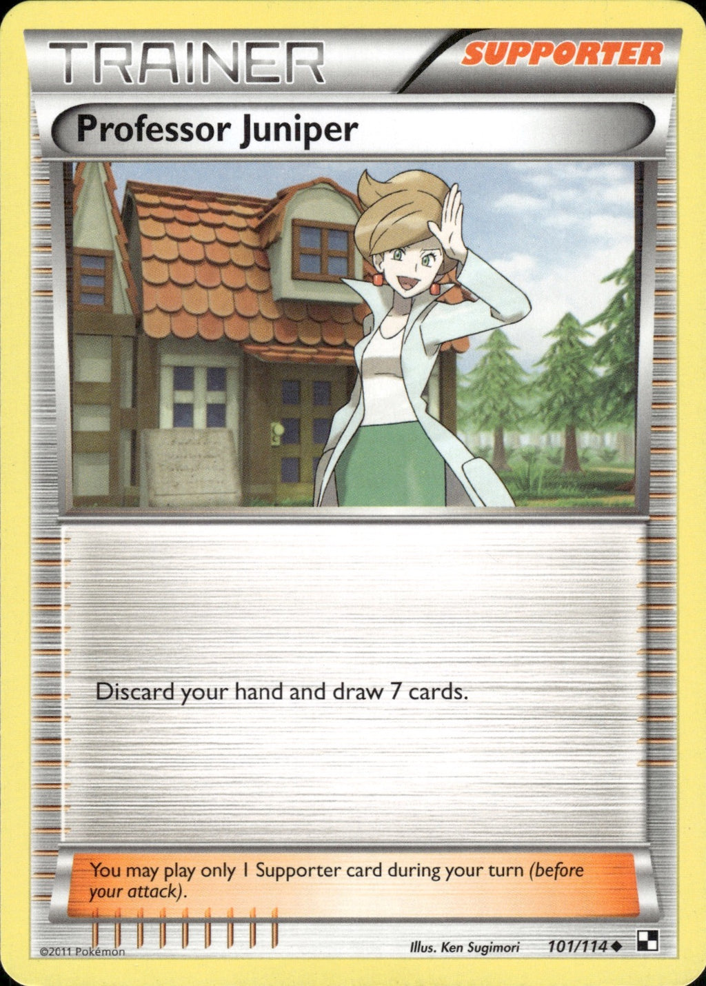 Professor Juniper 101/114 Uncommon Black & White Pokemon Lightly Played