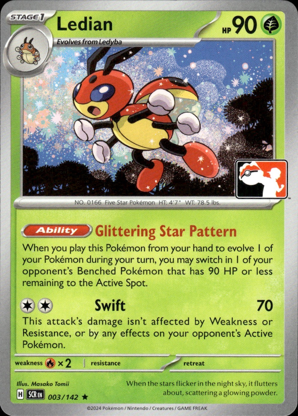 Ledian 003/142 Rare Prize Pack Series Cards Pokemon Near Mint