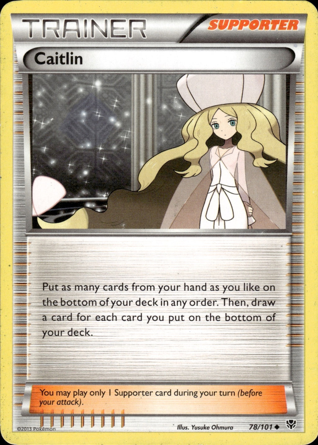 Caitlin 78/101 Uncommon Plasma Blast Pokemon Lightly Played