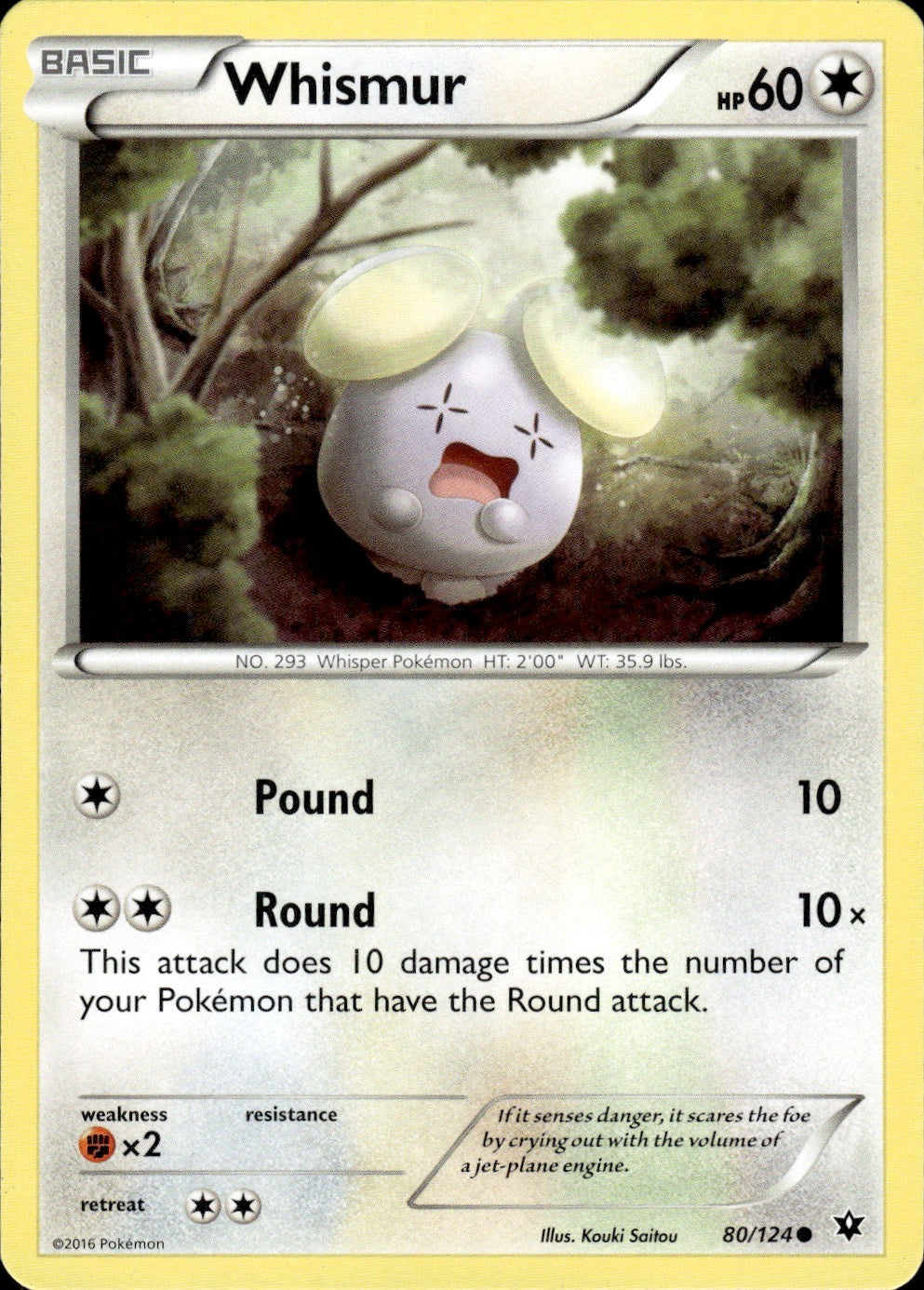 Whismur 80/124 Common Fates Collide Pokemon Lightly Played