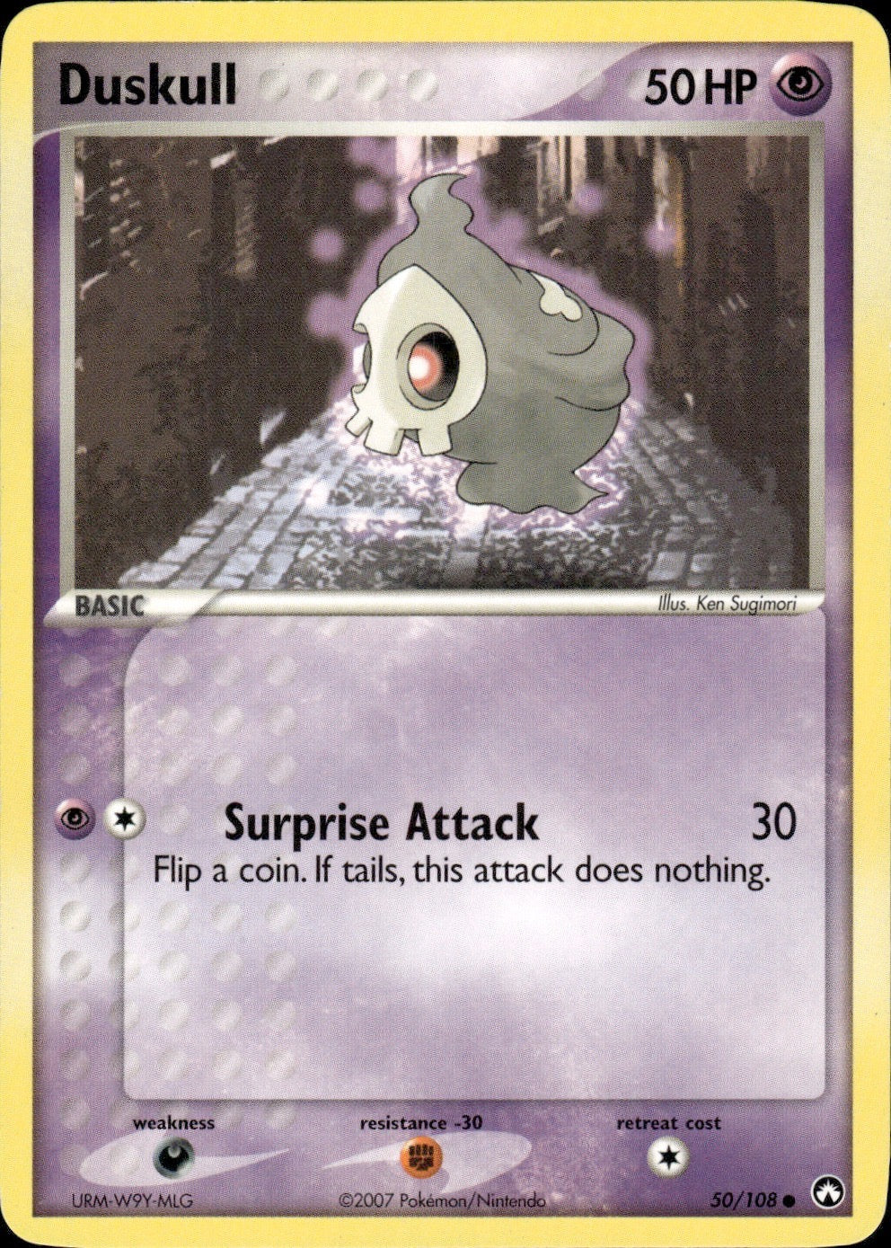 Duskull 50/108 Common Power Keepers Pokemon Lightly Played
