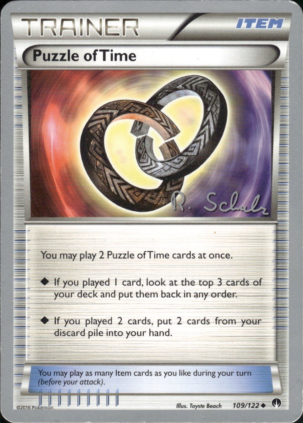 Puzzle of Time (Robin Schulz) 109/122 World Championship Decks Pokemon LP