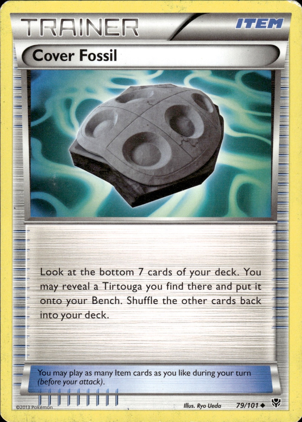 Cover Fossil 79/101 Uncommon Plasma Blast Pokemon Lightly Played
