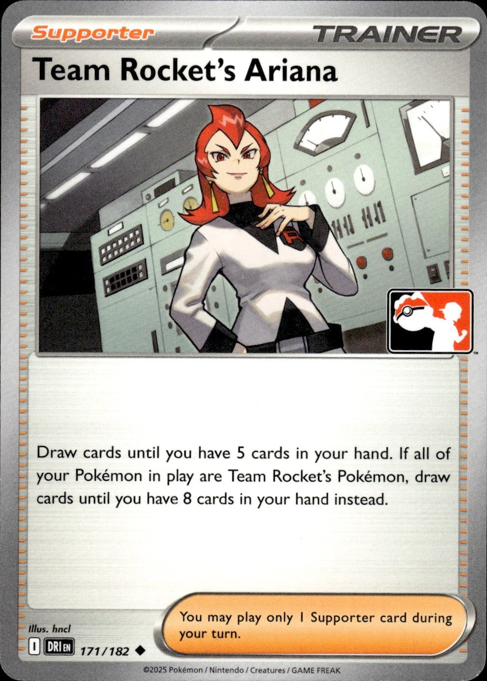 Team Rocket's Ariana 171/182 Uncommon Prize Pack Series Cards Pokemon Near Mint