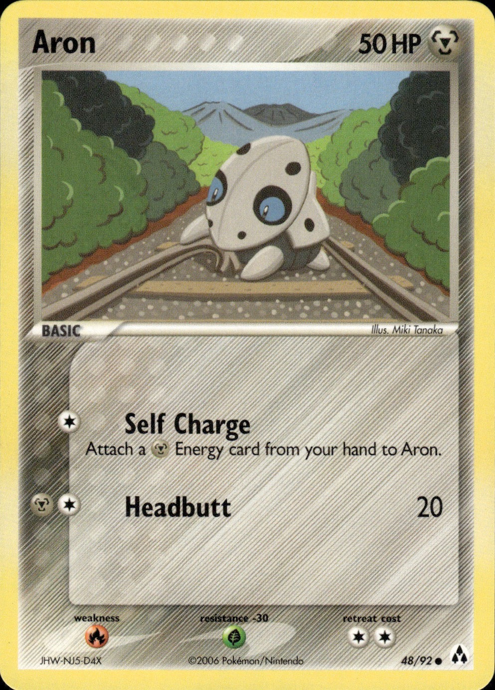 Aron 48/92 Common Legend Maker Pokemon Lightly Played