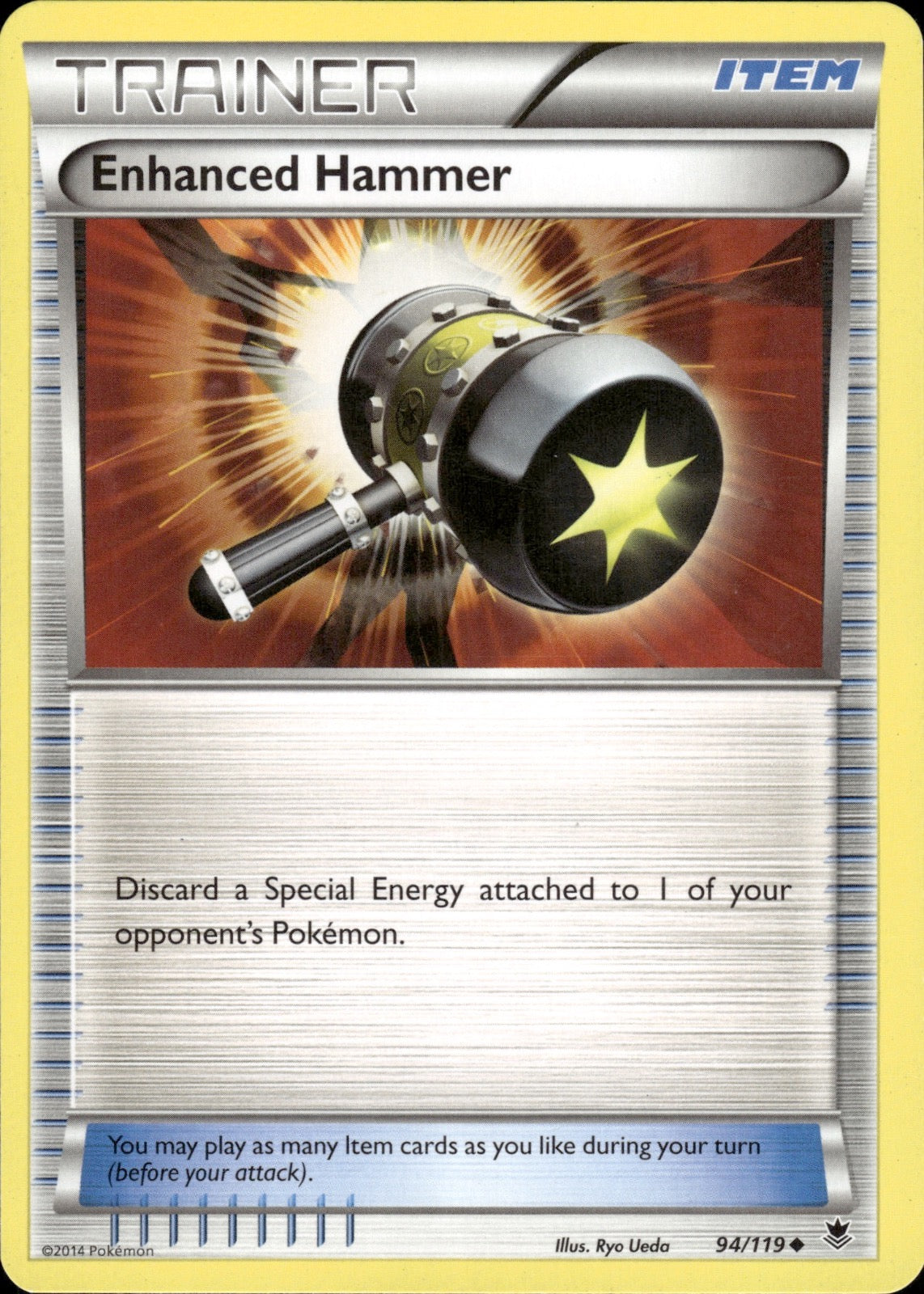 Enhanced Hammer 94/119 Uncommon Phantom Forces Pokemon Lightly Played