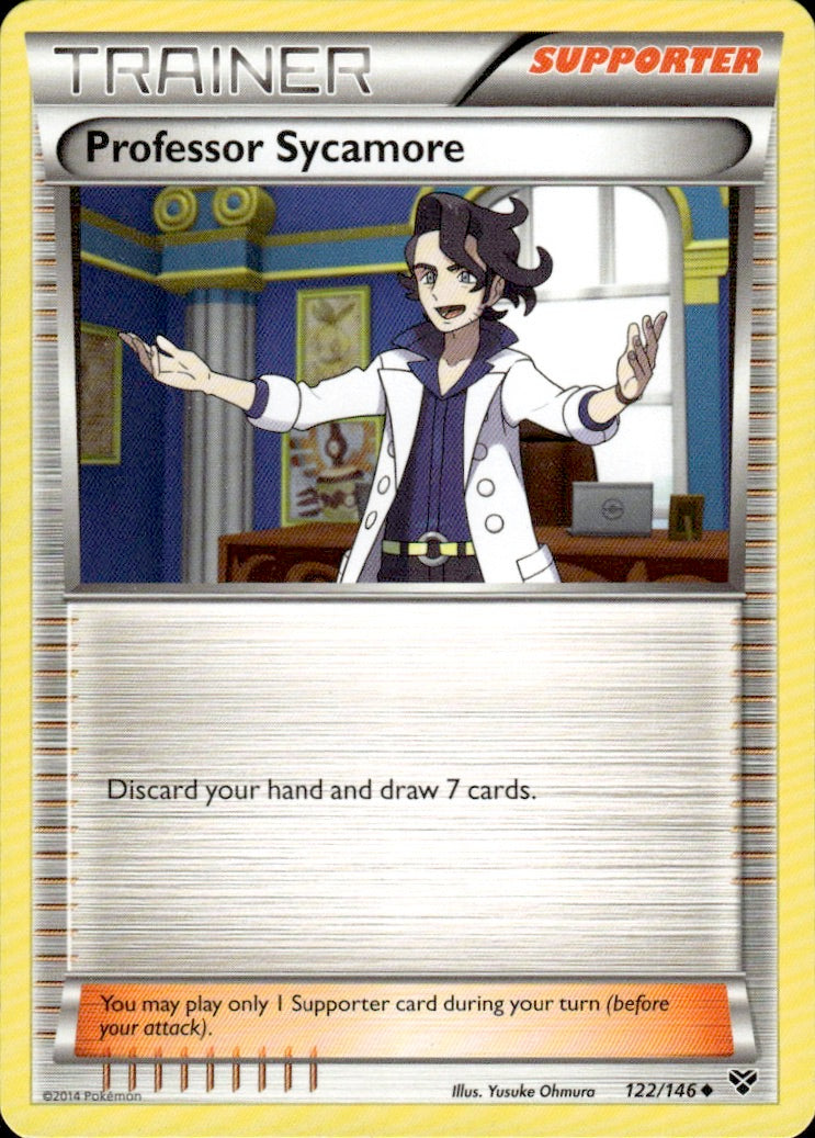 Professor Sycamore 122/146 Uncommon XY Base Set Pokemon Lightly Played