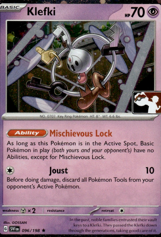 Klefki (Cosmos Holo) 096/198 Rare Prize Pack Series Cards Pokemon Lightly Played