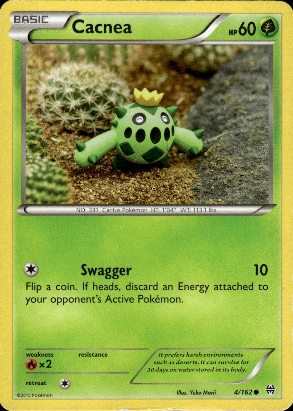 Cacnea 4/162 Common BREAKthrough Pokemon Lightly Played
