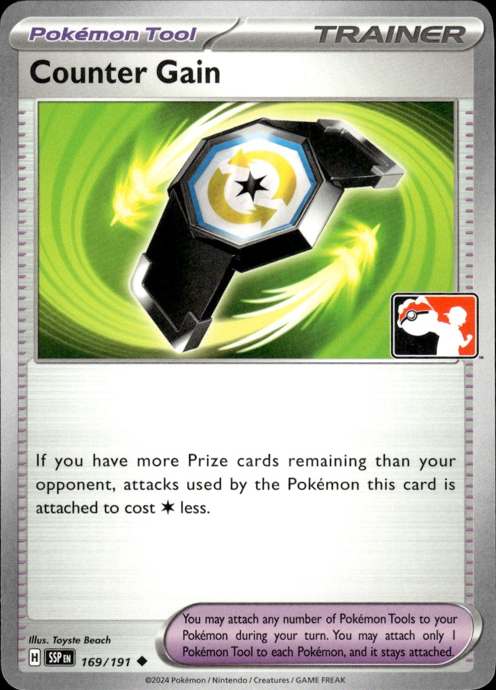Counter Gain 169/191 Uncommon Prize Pack Series Cards Pokemon Near Mint
