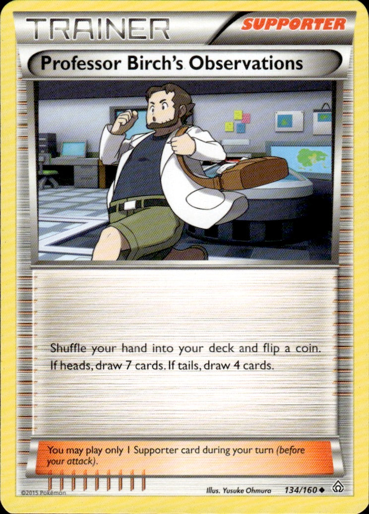 Professor Birch's Observations 134/160 Uncommon Primal Clash Pokemon LP