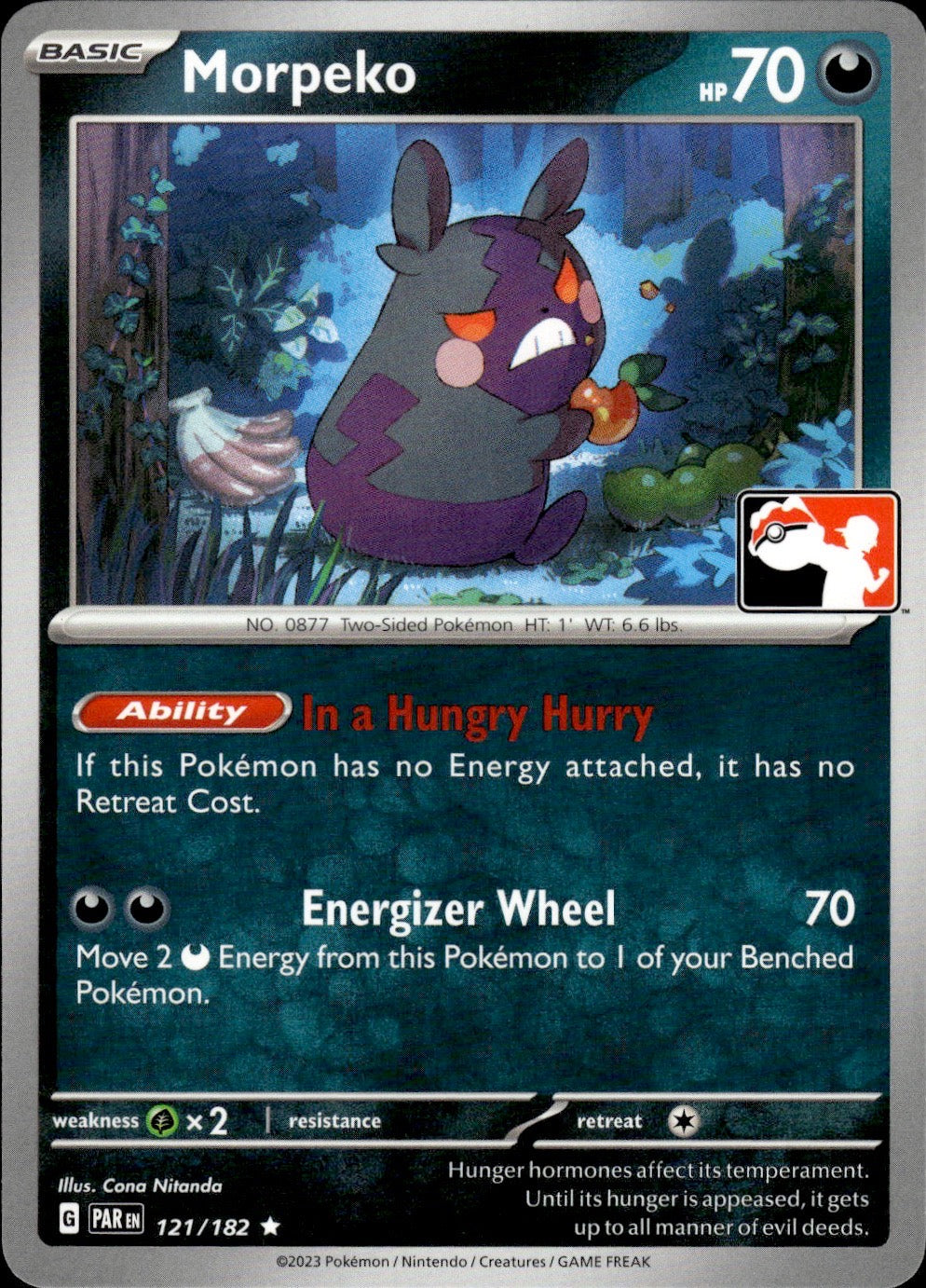 Morpeko 121/182 Rare Prize Pack Series Cards Pokemon Near Mint