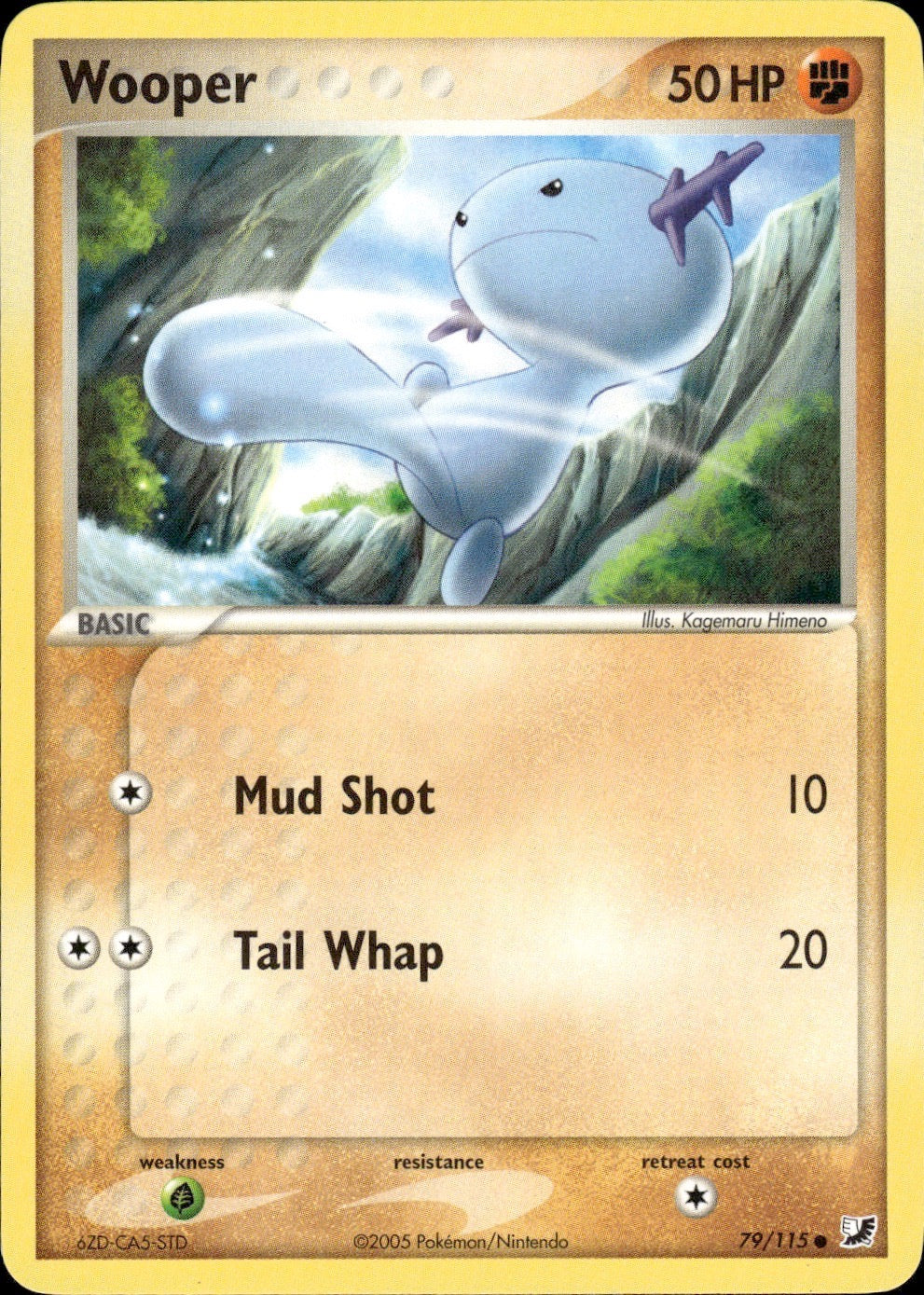 Wooper 79/115 Common Unseen Forces Pokemon Lightly Played