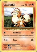 Growlithe 17/108 Common Evolutions Pokemon Lightly Played