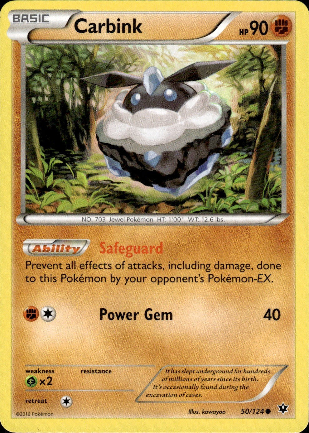 Carbink 50/124 Common Fates Collide Pokemon Lightly Played