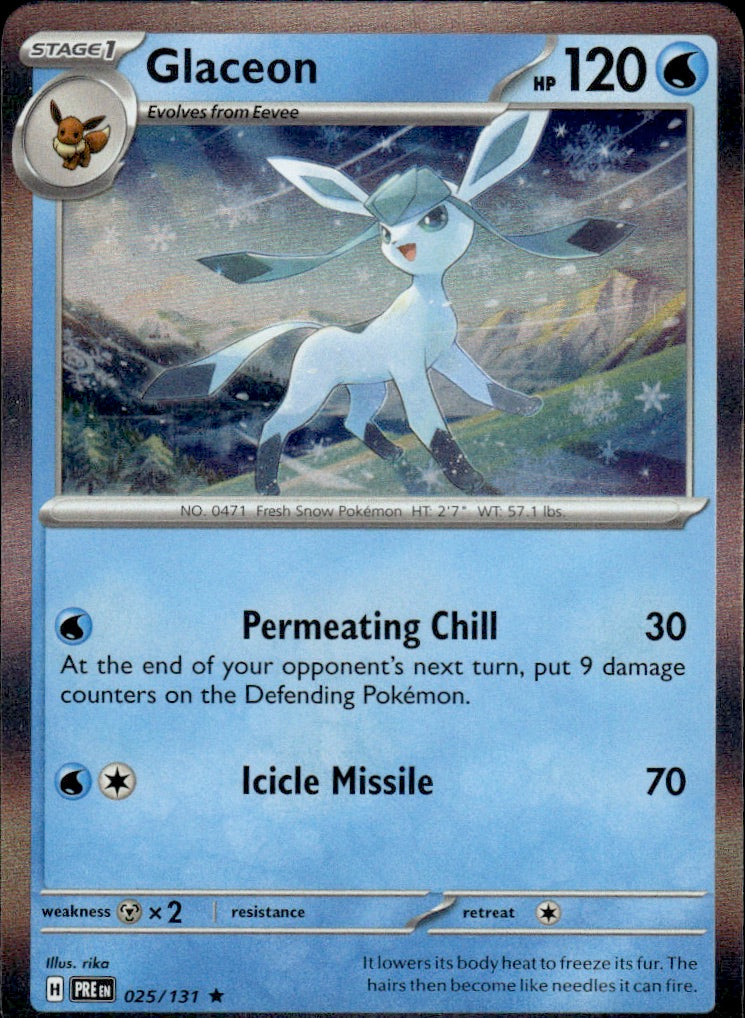 Glaceon (Cosmos Holo) 025/131 Rare Miscellaneous Cards & Products Pokemon LP