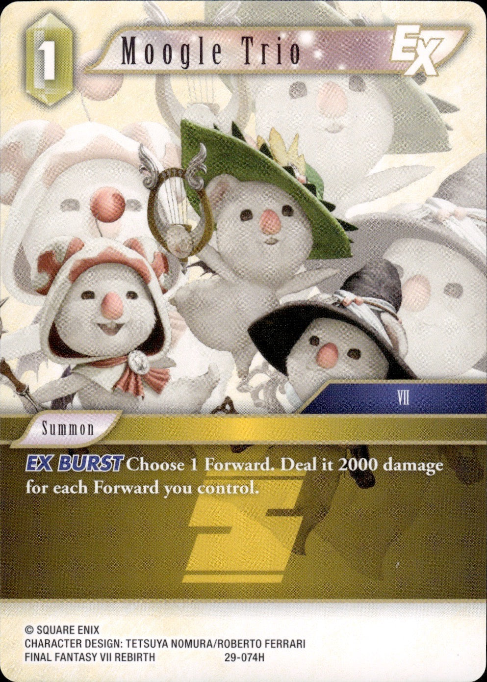 Moogle Trio EX 29-074H Hero Blissful Eternity Final Fantasy Near Mint