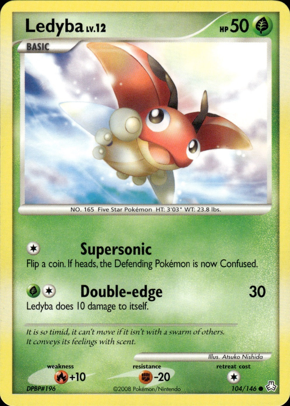 Ledyba 104/146 Common Legends Awakened Pokemon Lightly Played
