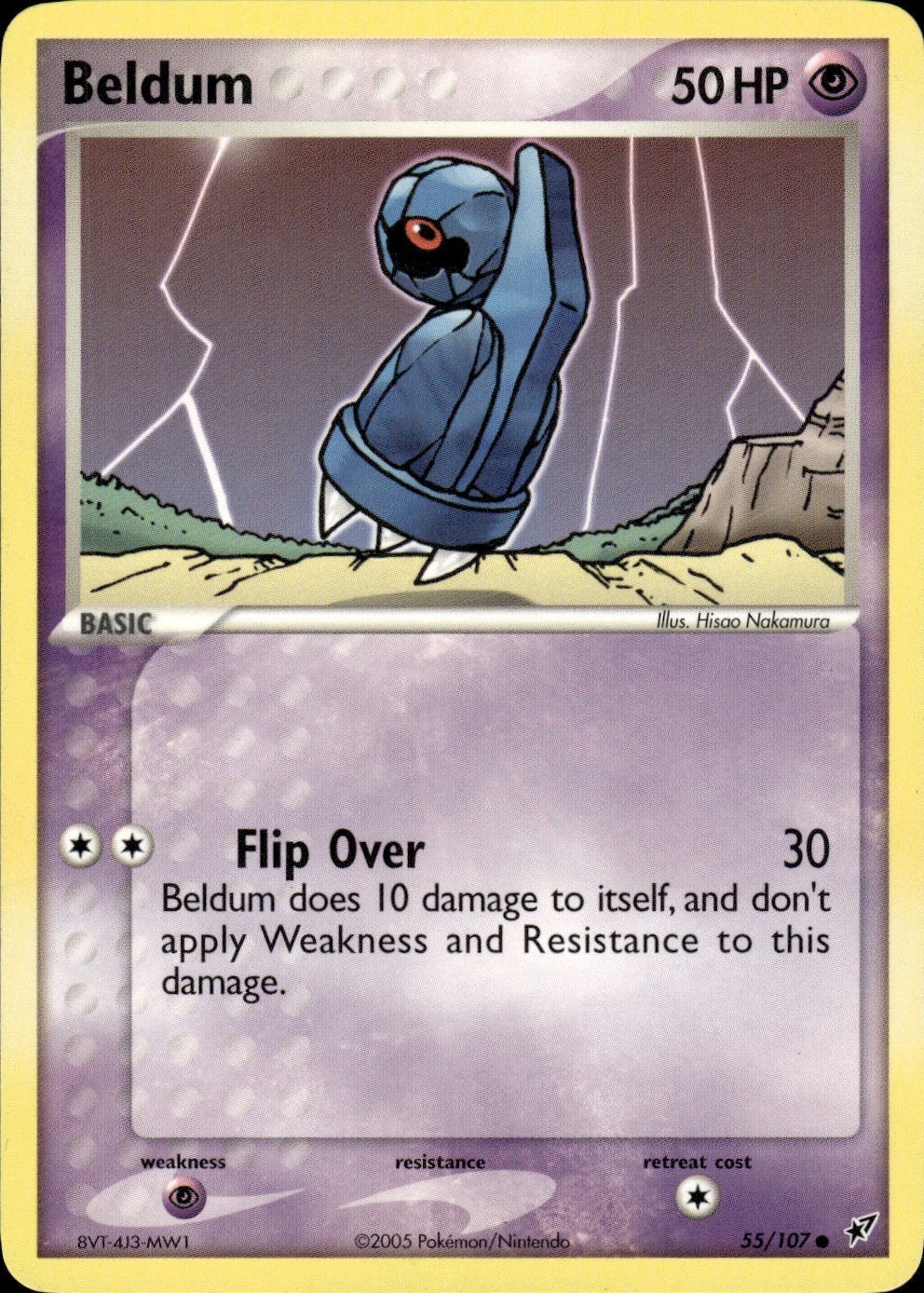 Beldum 55/107 Common Deoxys Pokemon Lightly Played