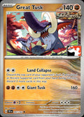 Great Tusk 097/162 Uncommon Prize Pack Series Cards Pokemon Lightly Played