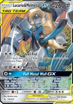 Lucario & Melmetal GX UNB 120 Unbroken Bonds