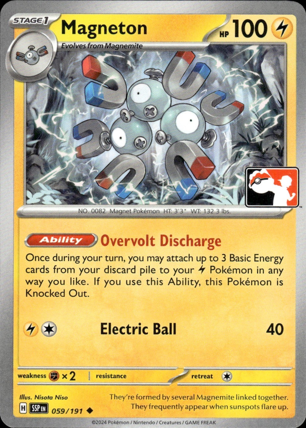 Magneton 059/191 Uncommon Prize Pack Series Cards Pokemon Near Mint