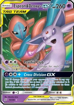 Espeon & Deoxys GX UNM 72 Unified Minds