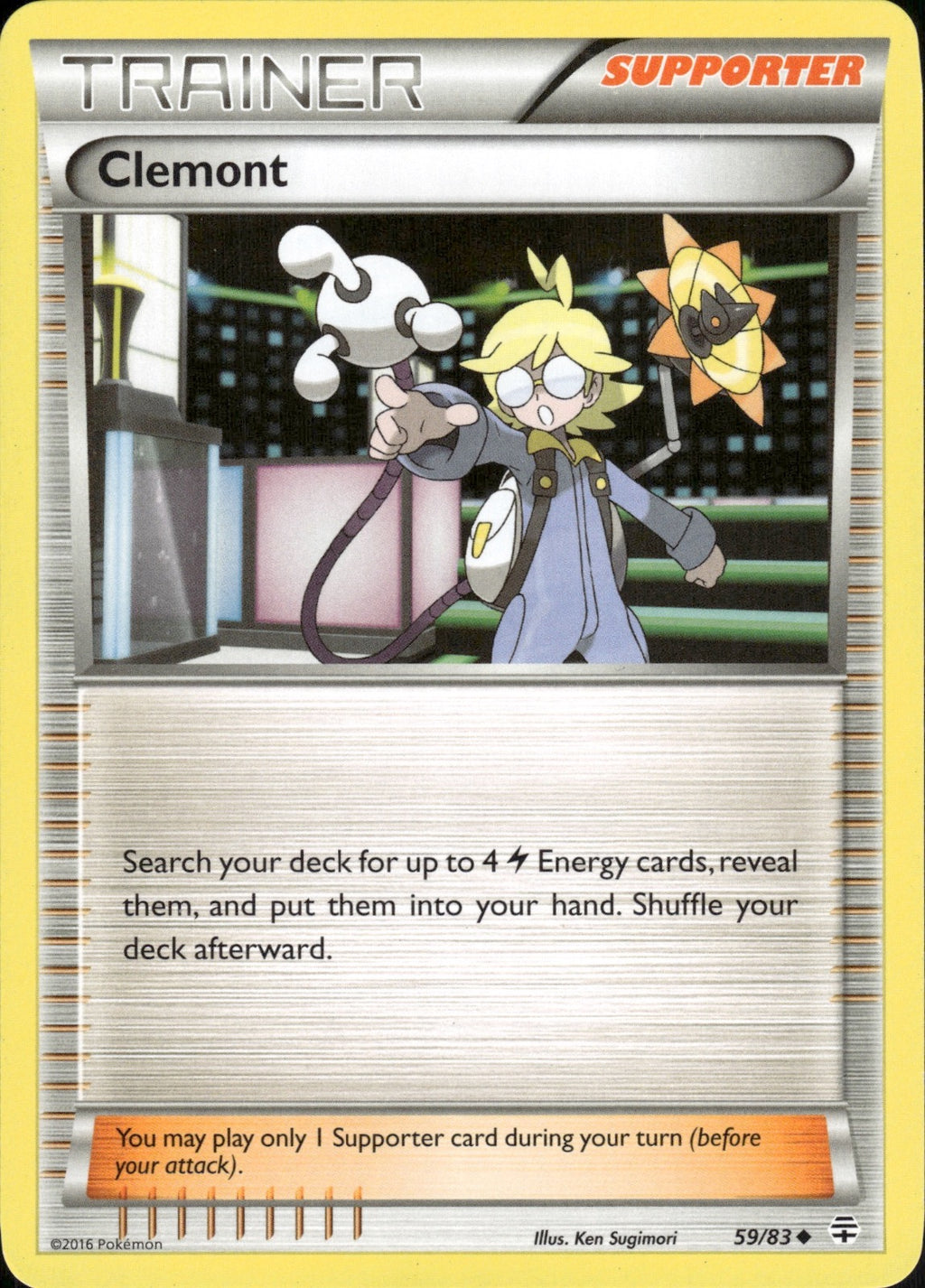 Clemont 59/83 Uncommon Generations Pokemon Lightly Played