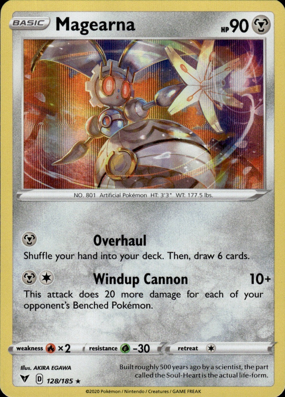Magearna 128/185 Rare Deck Exclusives Pokemon Lightly Played