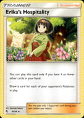 Erika's Hospitality 56/68 Rare Hidden Fates Pokemon Lightly Played