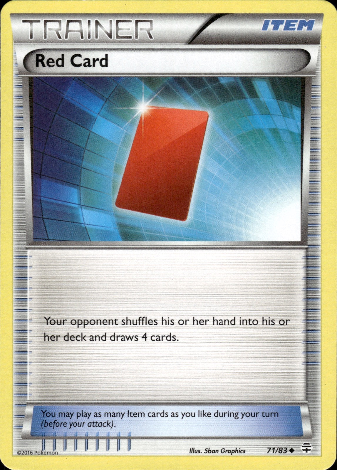 Red Card 71/83 Uncommon Generations Pokemon Lightly Played