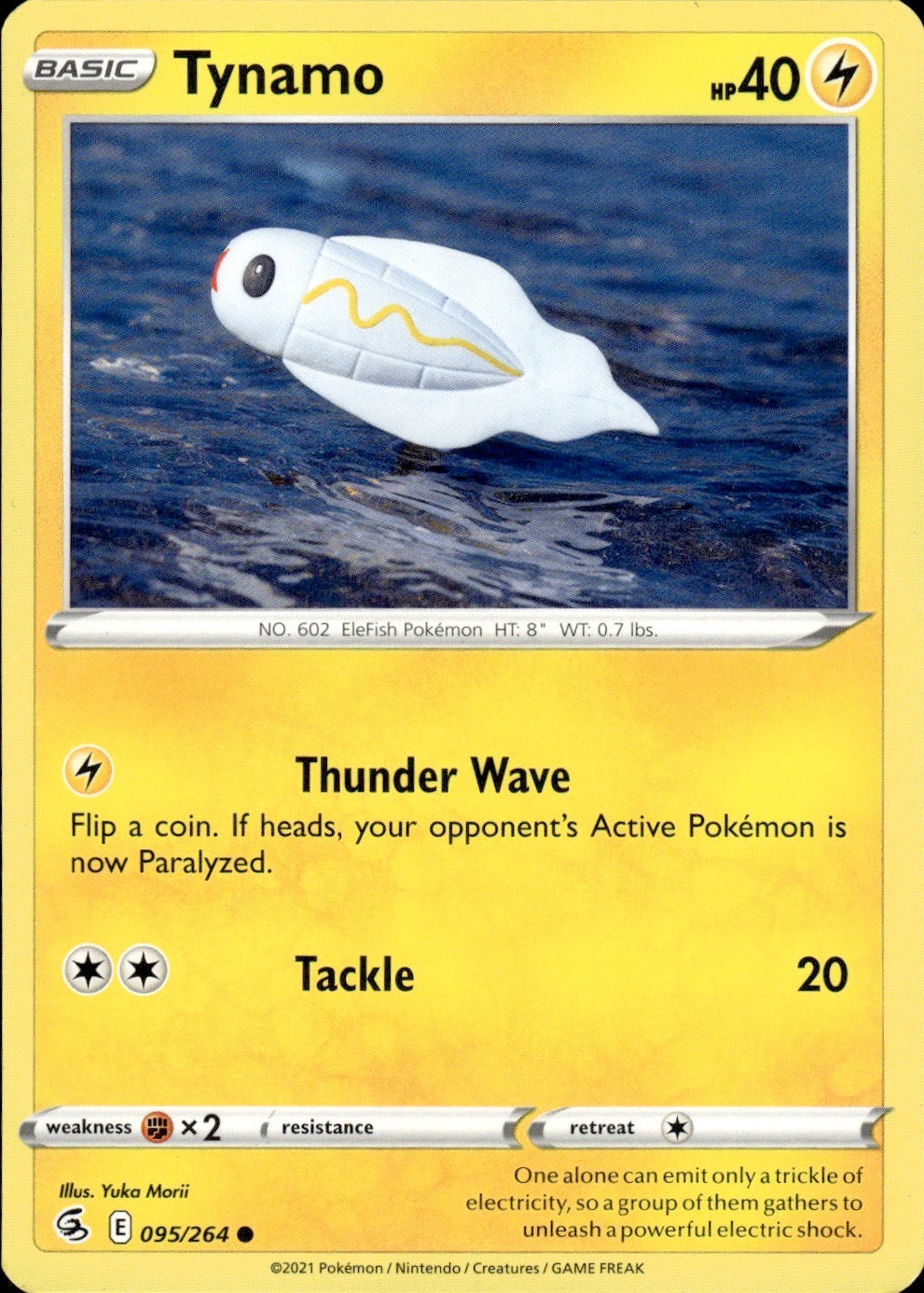 Tynamo 095/264 Common Fusion Strike Pokemon Lightly Played