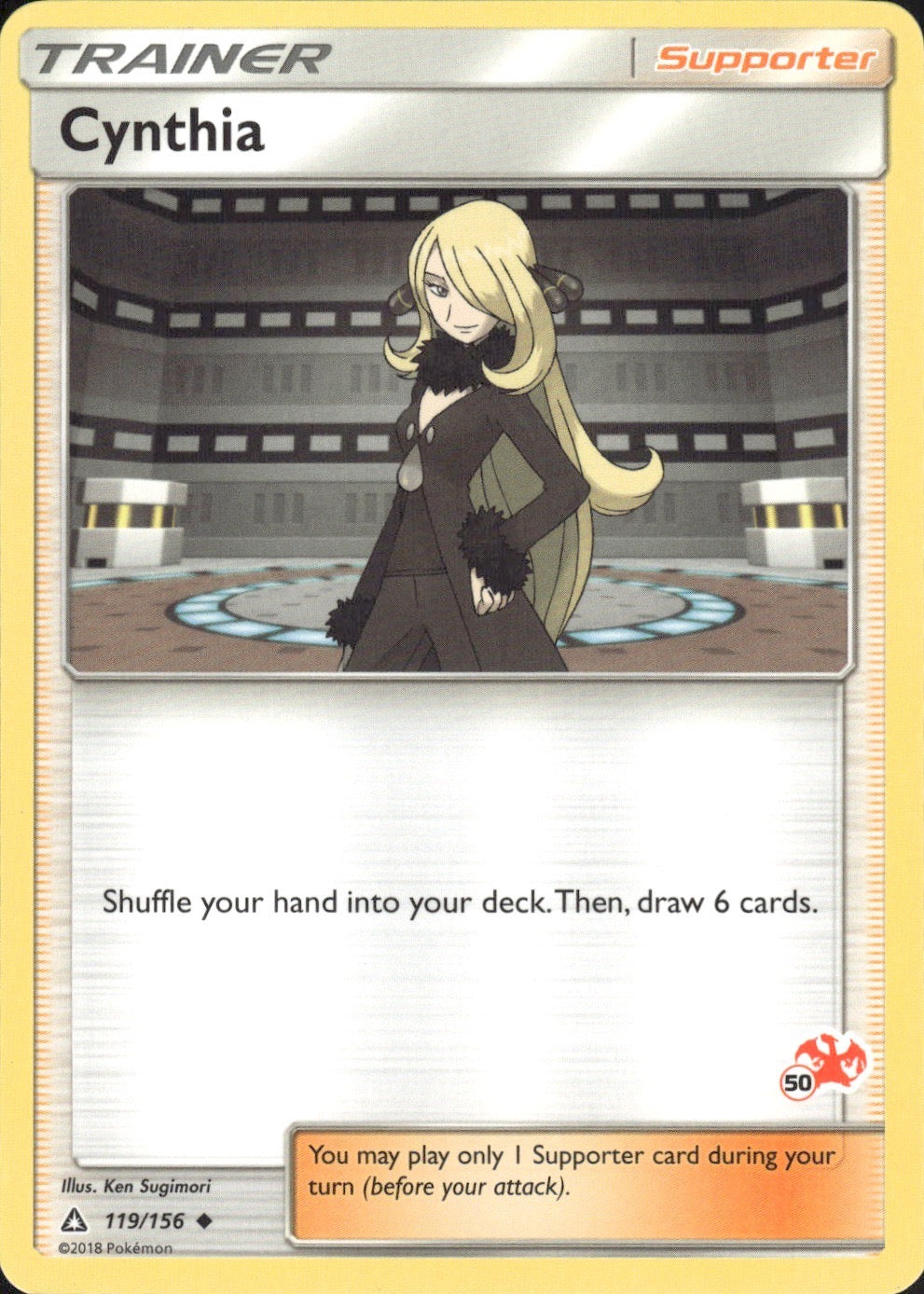 Cynthia (#50 Pikachu Stamped) 119/156 Promo Battle Academy Pokemon LP