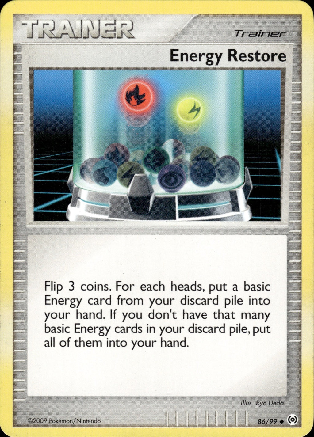 Energy Restore 86/99 Uncommon Arceus Pokemon Lightly Played
