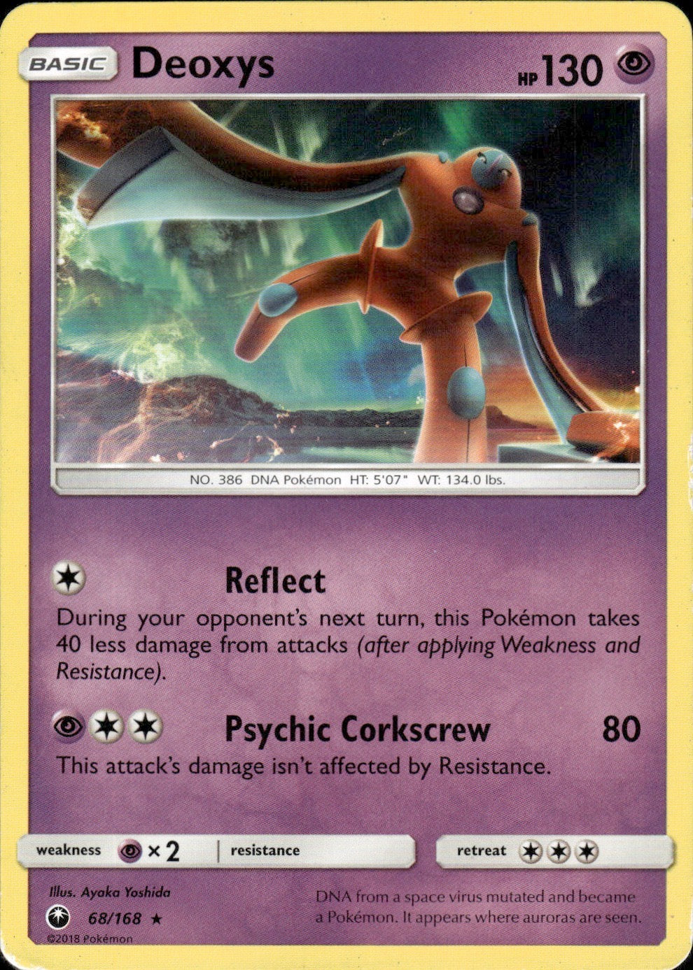 Deoxys 68/168 Rare Celestial Storm Pokemon Lightly Played