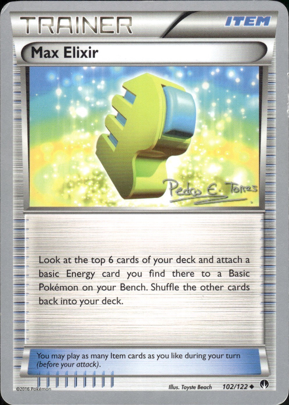 Max Elixir (Pedro Eugenio Torres) 102/122 World Championship Decks Pokemon LP