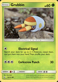 Grubbin 18/214 Common Unbroken Bonds Pokemon Lightly Played