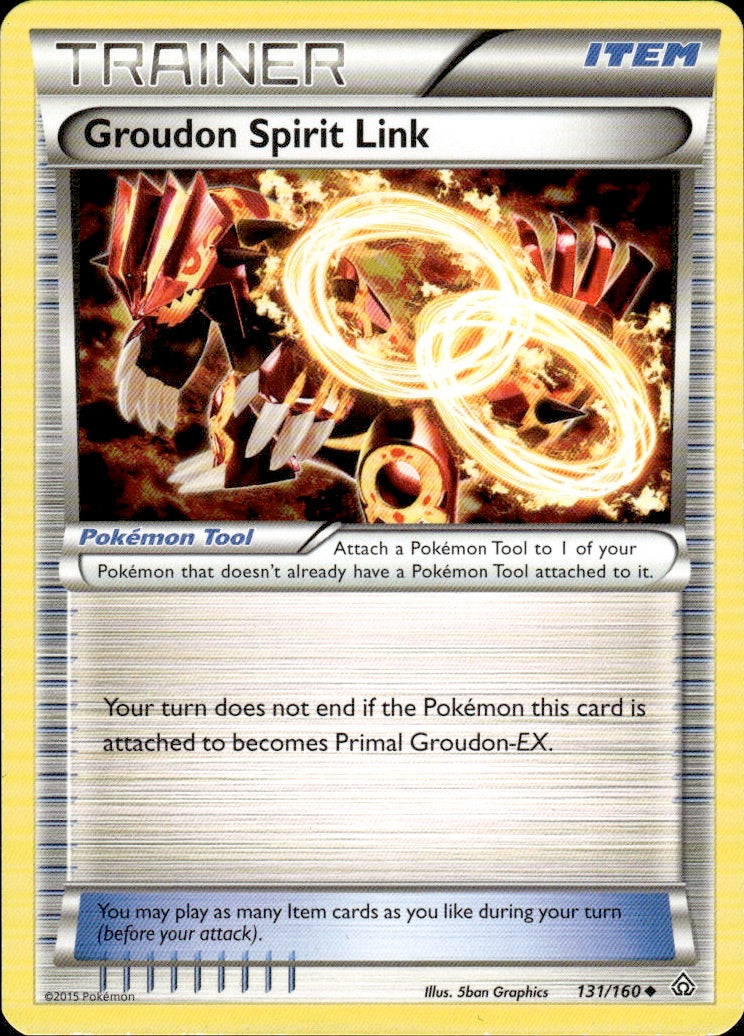 Groudon Spirit Link 131/160 Uncommon Primal Clash Pokemon Lightly Played