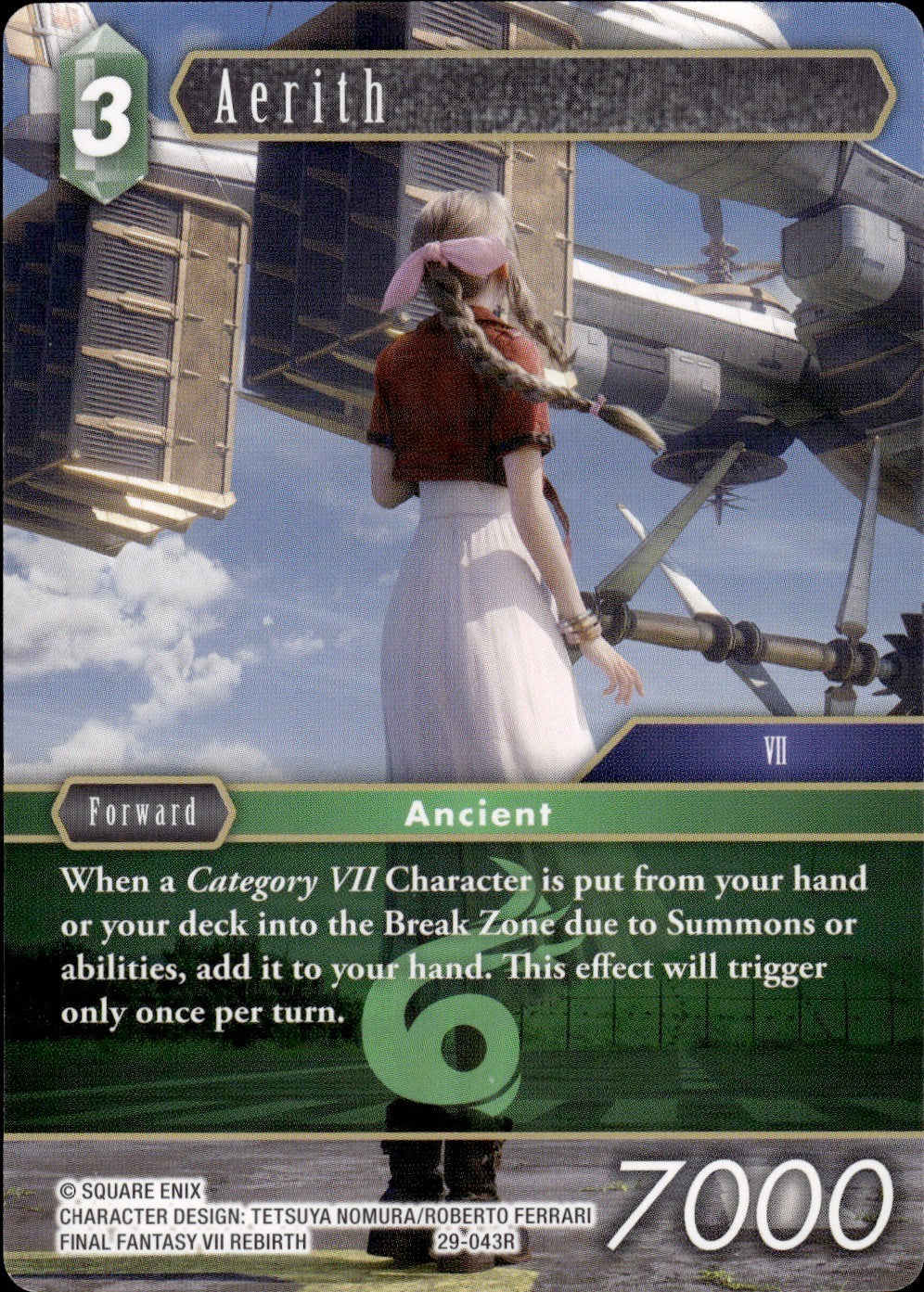 Aerith 29-043R Rare Blissful Eternity Final Fantasy Near Mint