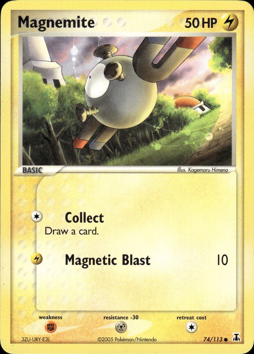Magnemite 74/113 Common Delta Species Pokemon Lightly Played