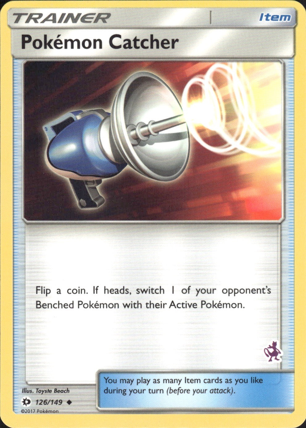 Pokemon Catcher (Mewtwo Stamped) 126/149 Promo Battle Academy Pokemon LP