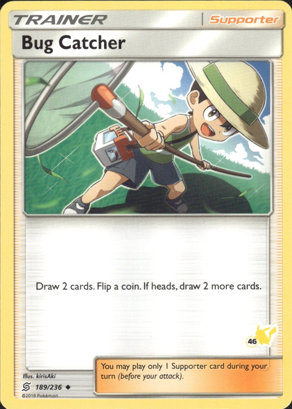 Bug Catcher (#46 Pikachu Stamped) 189/236 Promo Battle Academy Pokemon LP