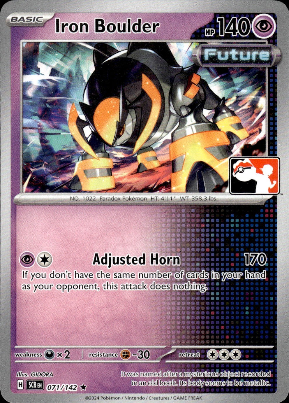 Iron Boulder 071/142 Rare Prize Pack Series Cards Pokemon Near Mint
