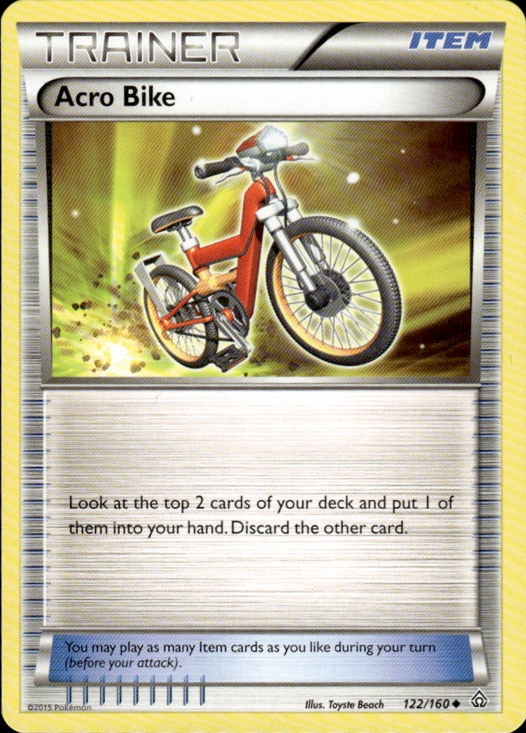 Acro Bike 122/160 Uncommon Primal Clash Pokemon Lightly Played