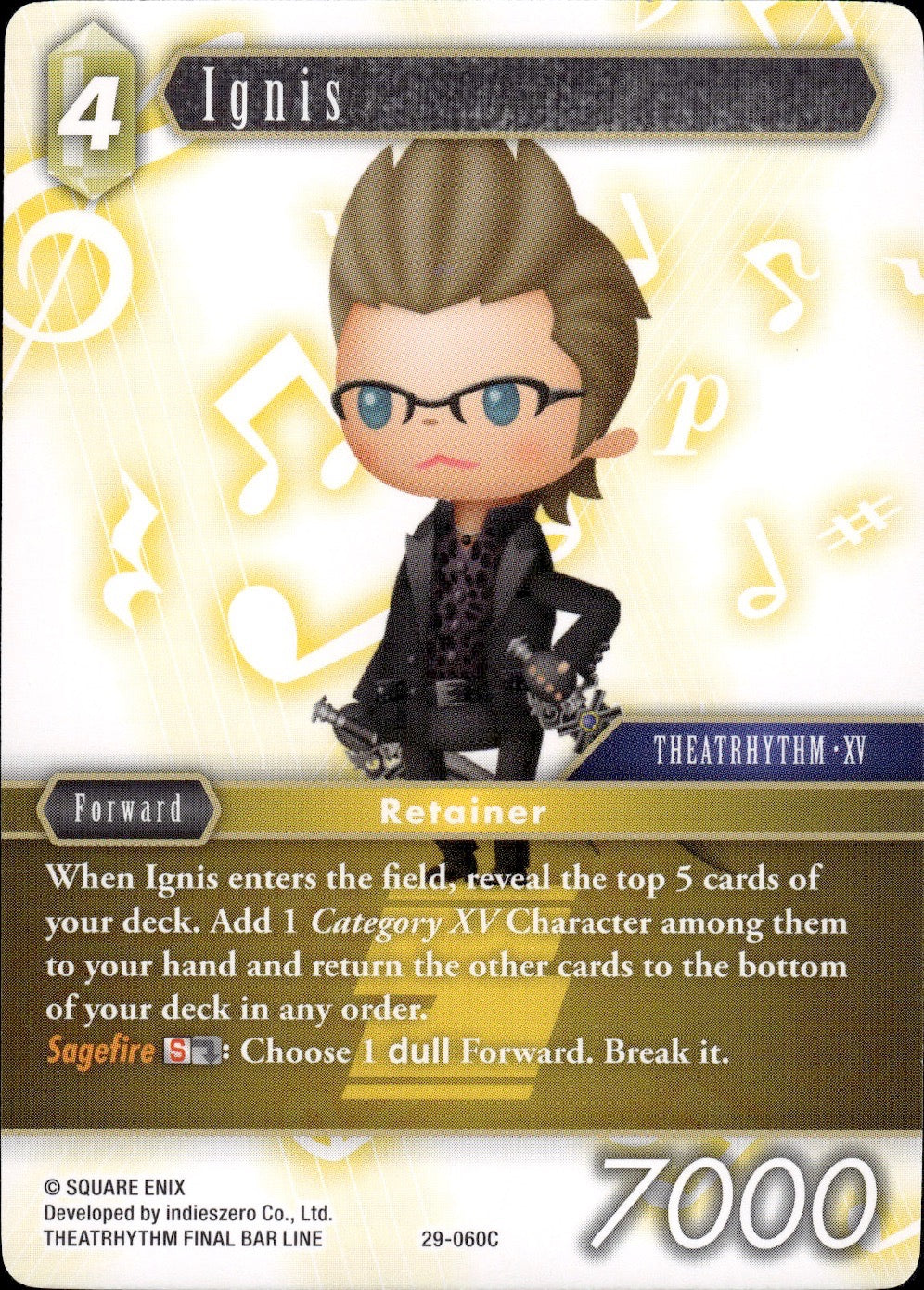 Ignis 29-060C Common Blissful Eternity Final Fantasy Near Mint