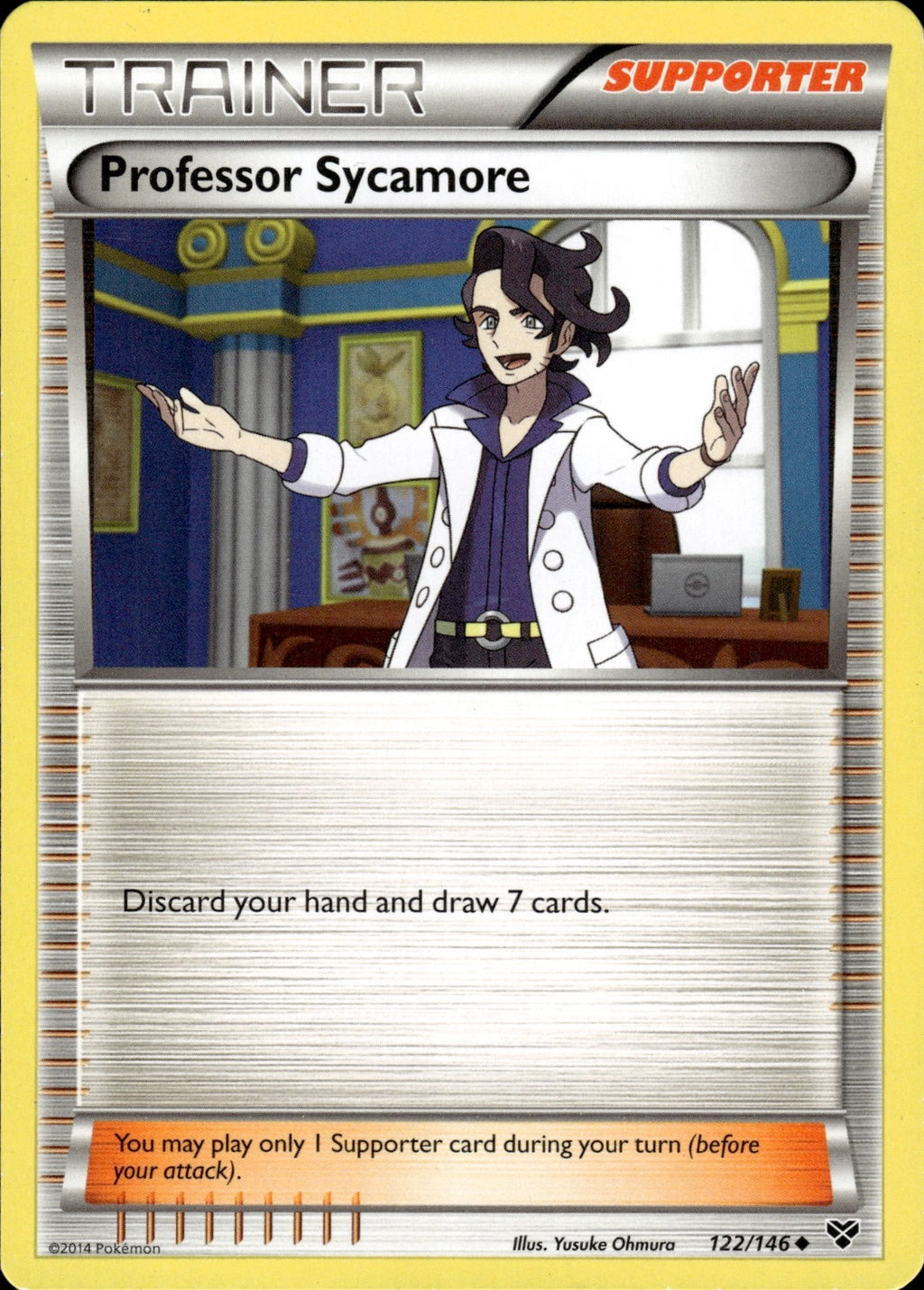 Professor Sycamore 122/146 Uncommon XY Base Set Pokemon Lightly Played