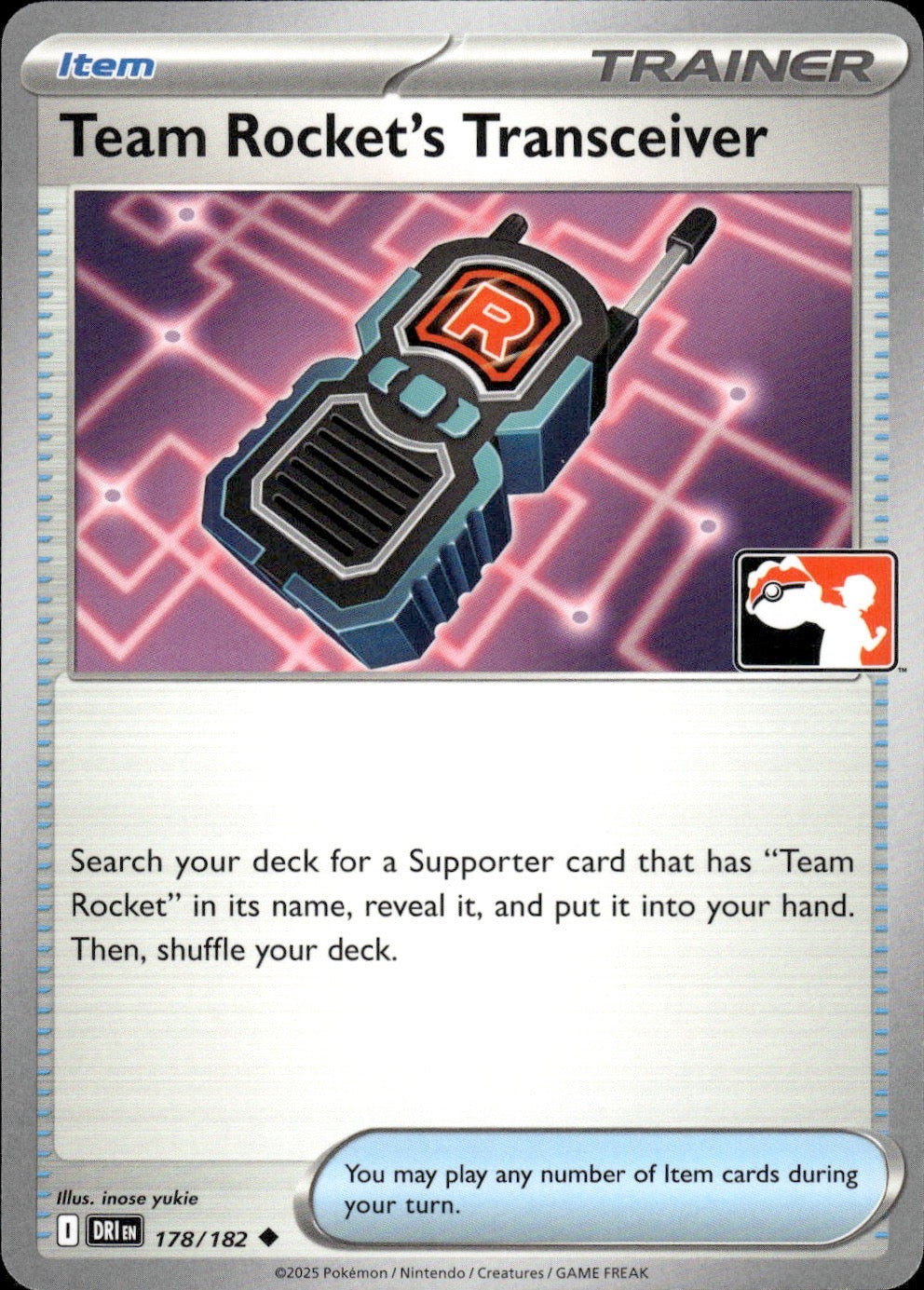 Team Rocket's Transceiver 178/182 Uncommon Prize Pack Series Cards Pokemon NM