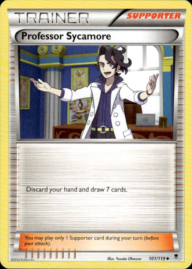 Professor Sycamore 101/119 Uncommon Phantom Forces Pokemon Lightly Played