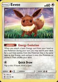 Eevee 101/149 Common SM Base Set Pokemon Lightly Played
